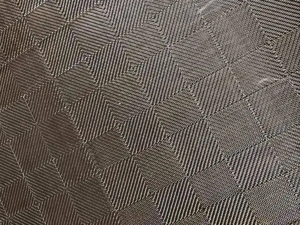 SG-LG-001 laminated glass metal mesh pattern sample