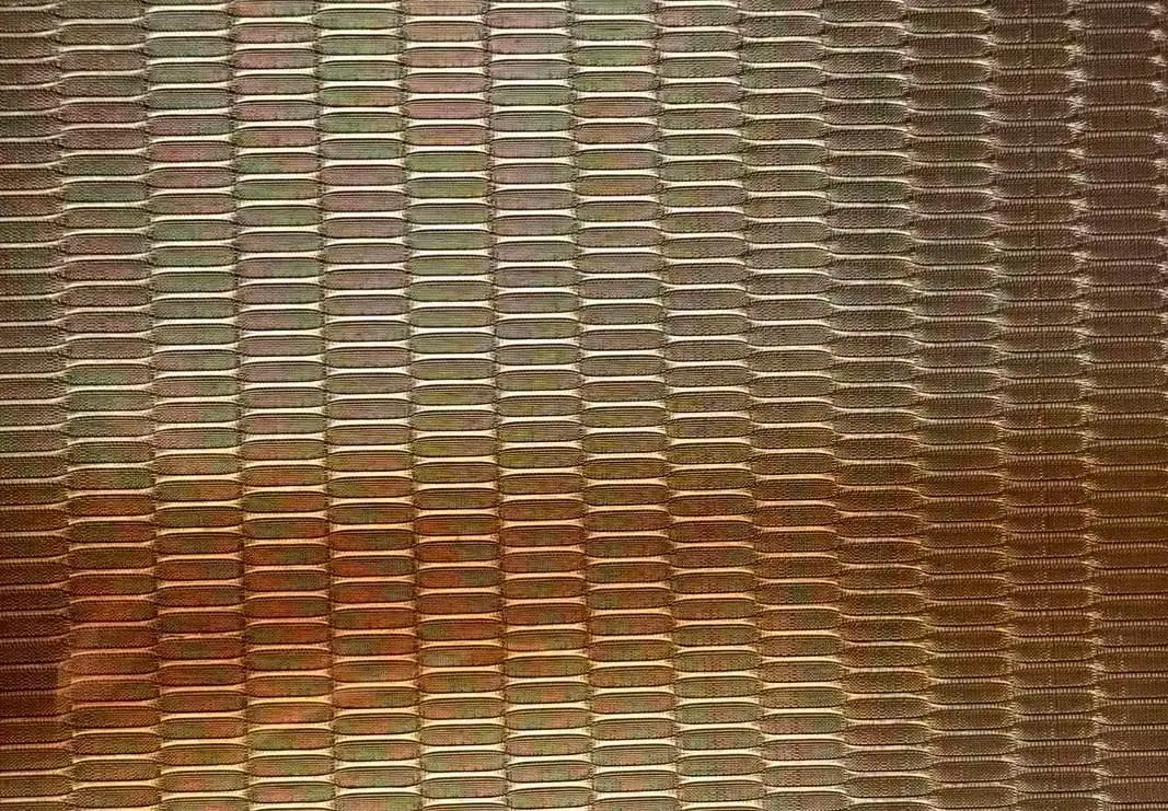 SG-LG-047 laminated glass metal mesh pattern sample