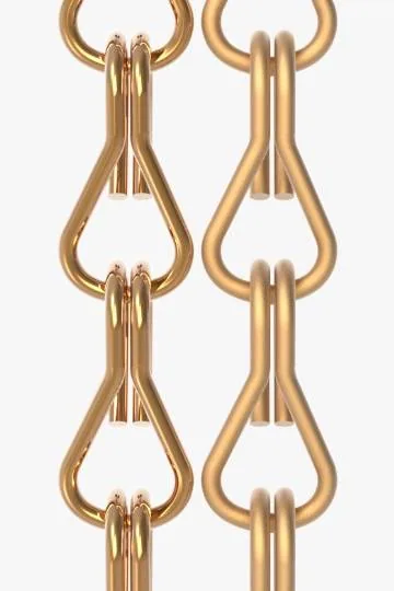 Apricot chain curtain colour sample
