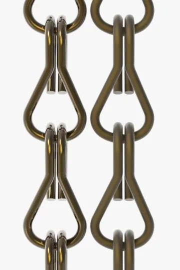 Brown chain curtain colour sample
