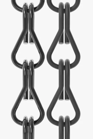 Grey chain curtain colour sample