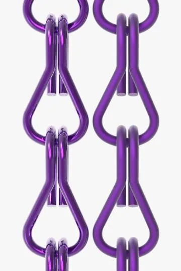 Lilac chain curtain colour sample