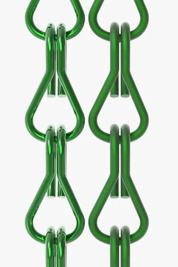 Moss chain curtain colour sample
