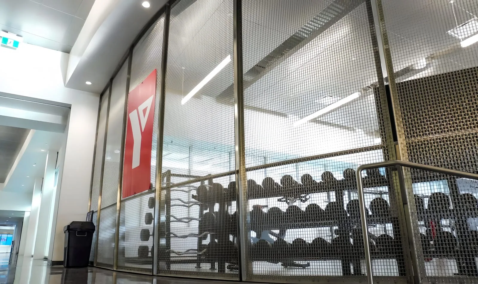 Office reception woven mesh partition - Woven Wire Mesh
