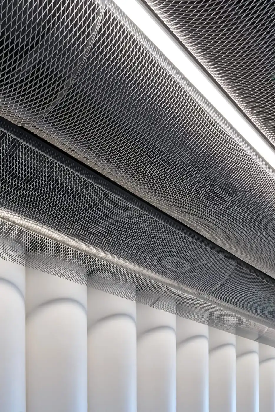 Ceiling detail for Expanded Metal Mesh