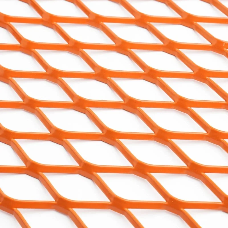 Small opening expanded metal sample