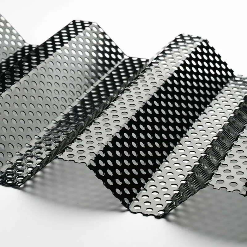 Custom hole perforated metal sample