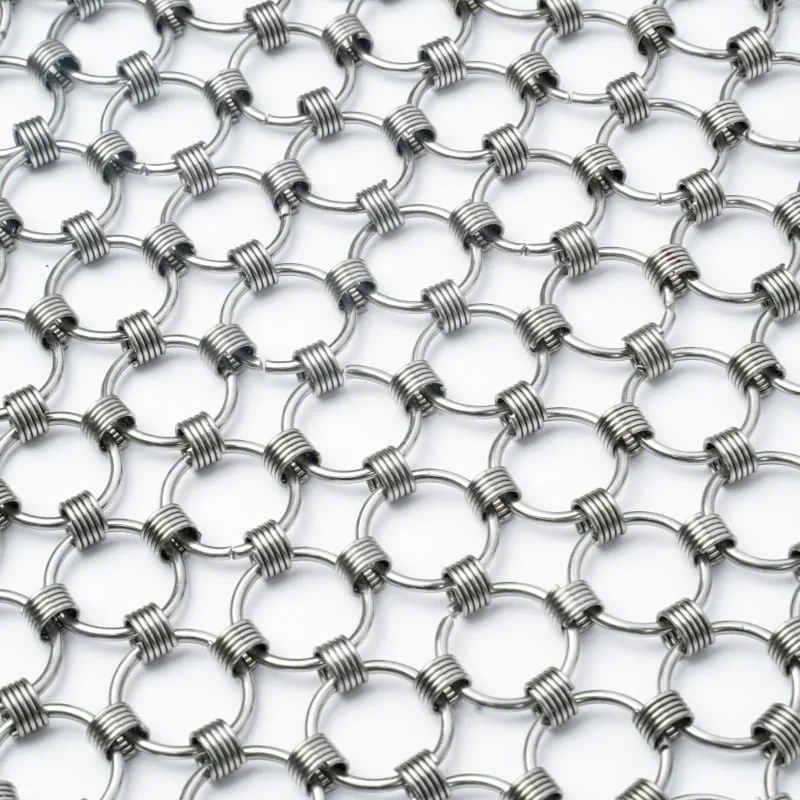 Cross link metal ring mesh sample