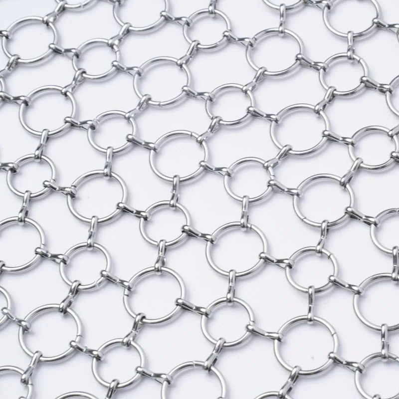 Double link metal ring mesh sample