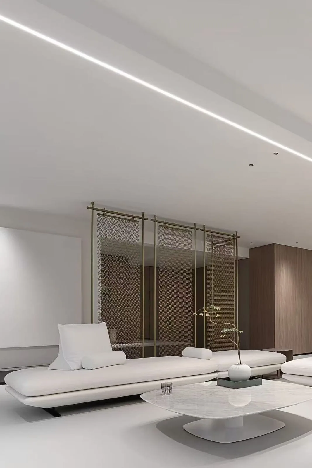 Interior partition for Architectural Spiral Mesh