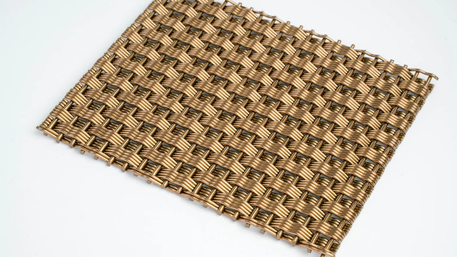 Brass & Bronze architectural metal mesh sample approval reference