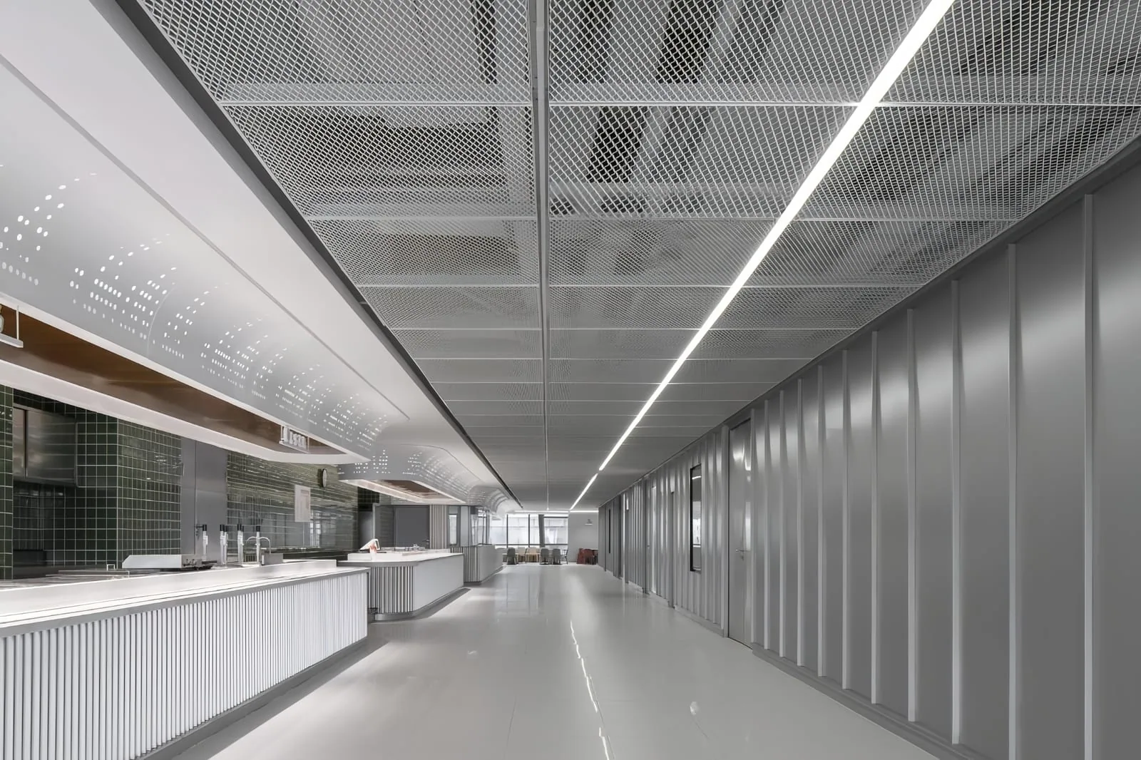 Ceiling Installation for SGORIA architectural metal mesh fixing support