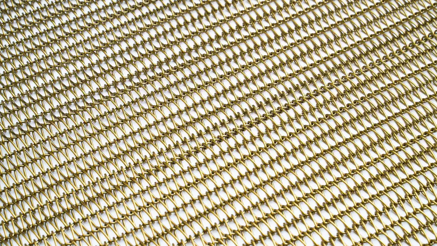Copper architectural metal mesh material by SGORIA