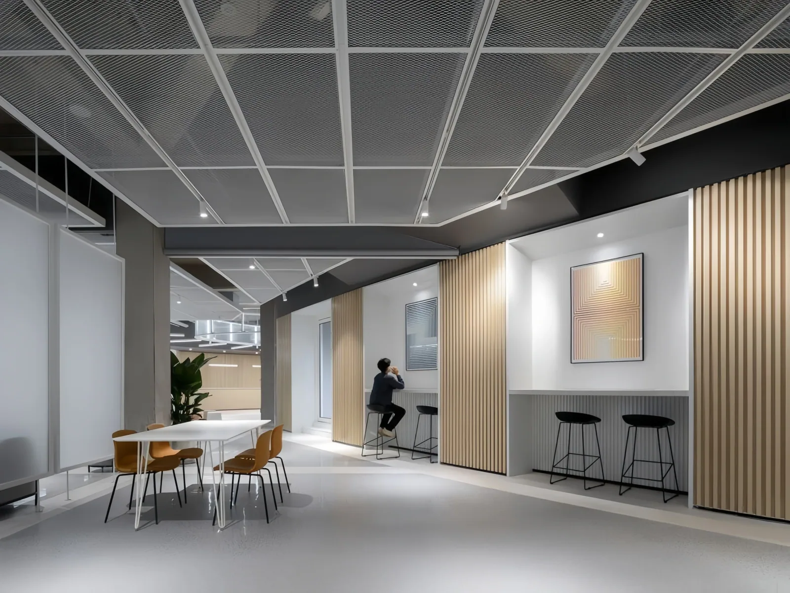 SGORIA architectural metal mesh ceiling interior application