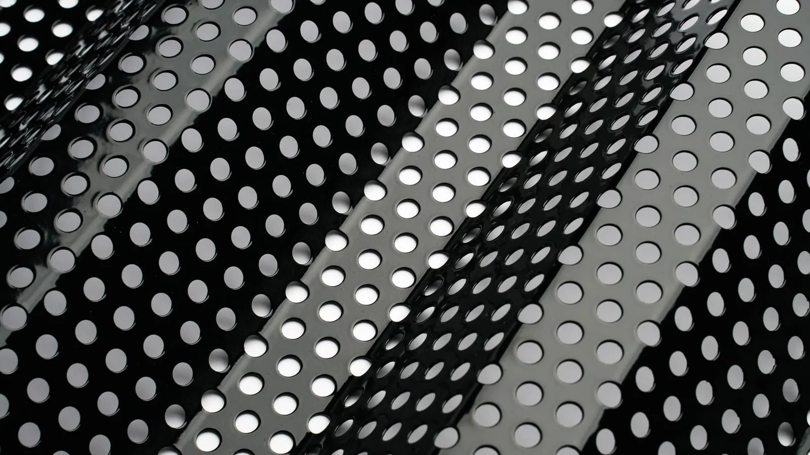 Powder coated perforated architectural metal mesh finish by SGORIA